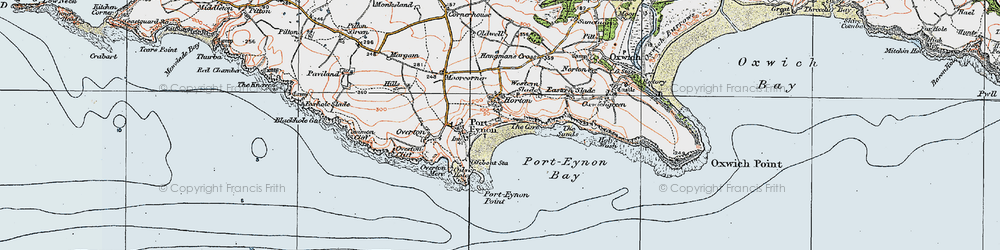 Old map of Horton in 1923