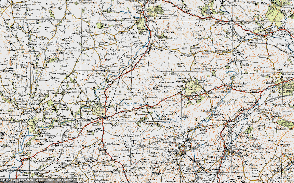 Old Map of Historic Map covering Willcross in 1924