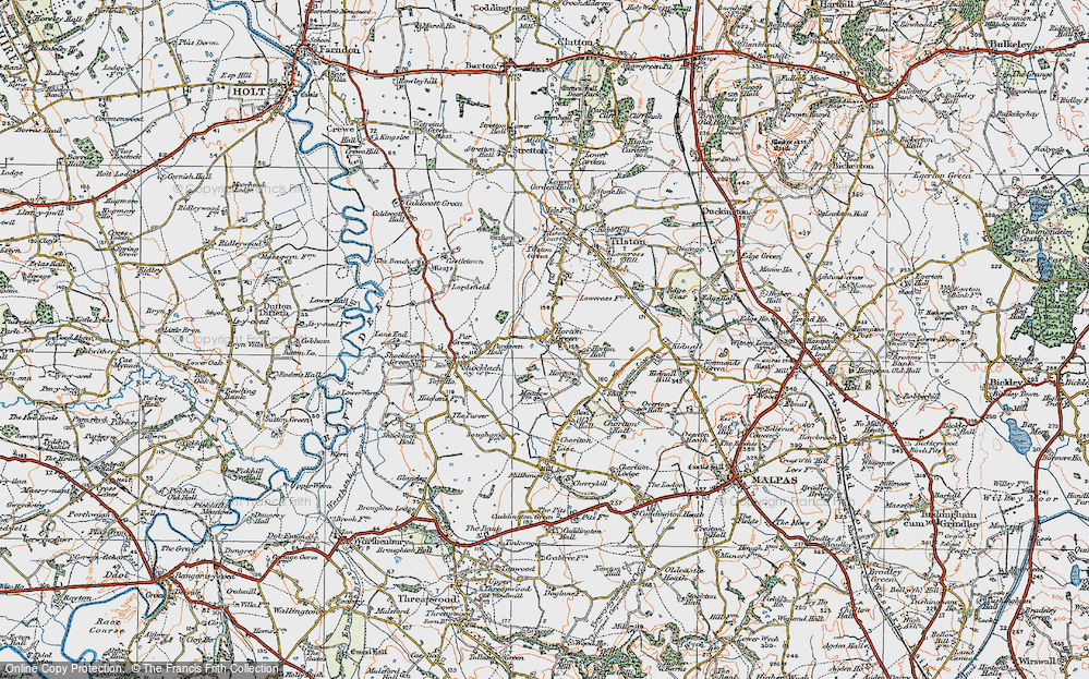 Old Map of Horton Green, 1921 in 1921