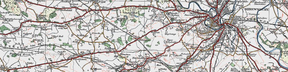 Old map of Hortonlane in 1921
