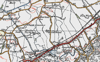 Old map of Hortonwood in 1921