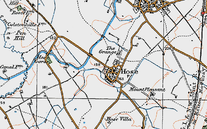 Old map of Hose in 1921