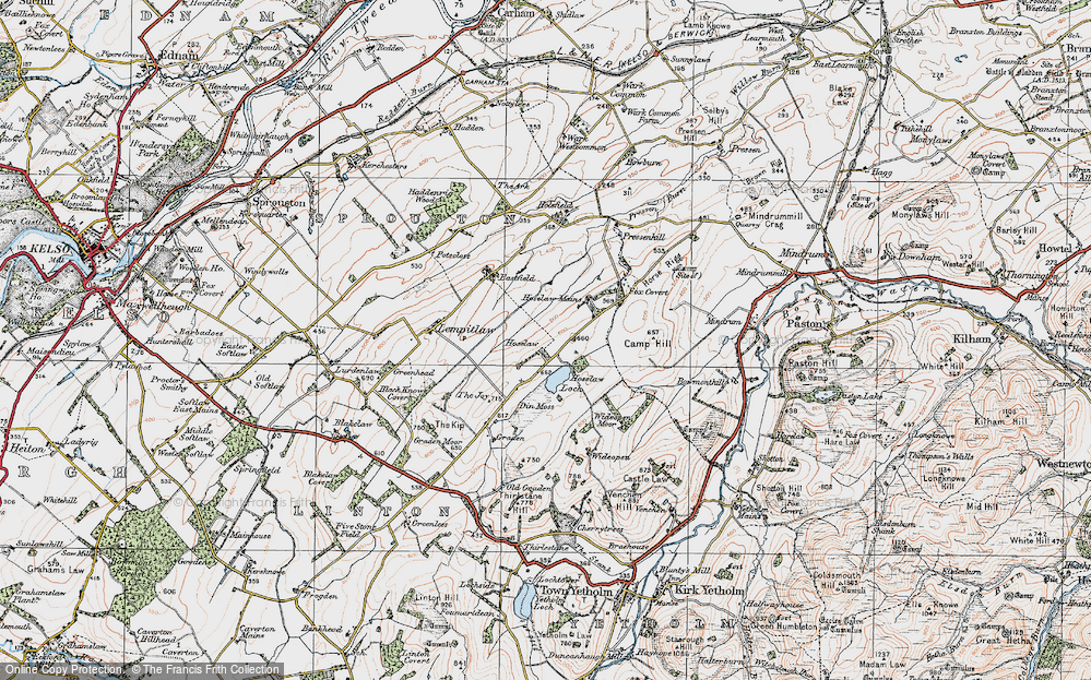 Old Map of Hoselaw, 1926 in 1926