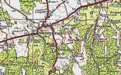 Old map of Hosey Hill in 1920