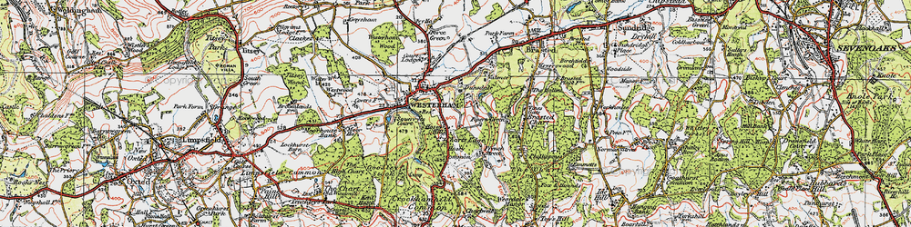 Old map of Hosey Hill in 1920