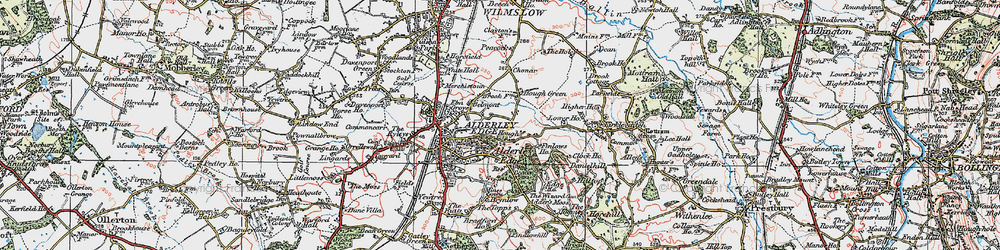 Old map of Brynlow in 1923