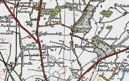 Old map of Houghton in 1925