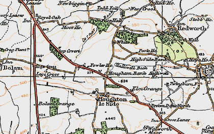 Old map of Houghton Bank in 1925