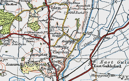 Old map of Houghton Green in 1921