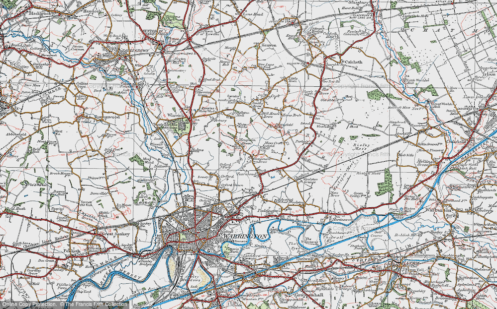 Old Map of Houghton Green, 1923 in 1923