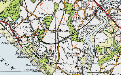 Old map of Hound in 1919