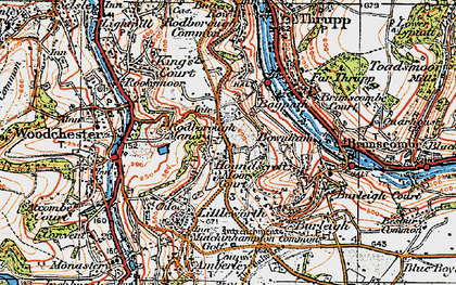 Old map of Houndscroft in 1919