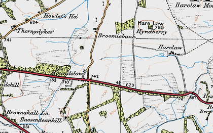 Old map of Broomiebank in 1926