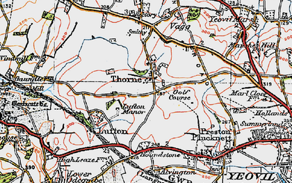Old map of Houndstone in 1919