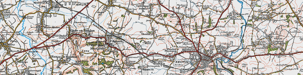 Old map of Houndstone in 1919