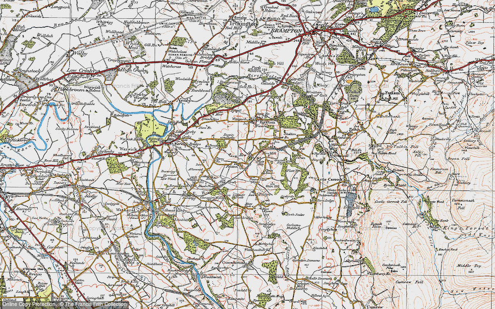 Old Map of How, 1925 in 1925