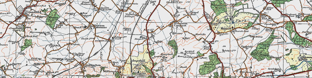 Old map of How End in 1919
