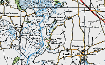 Old map of How Hill in 1922
