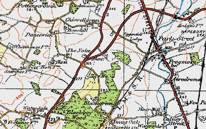 Old map of How Wood in 1920