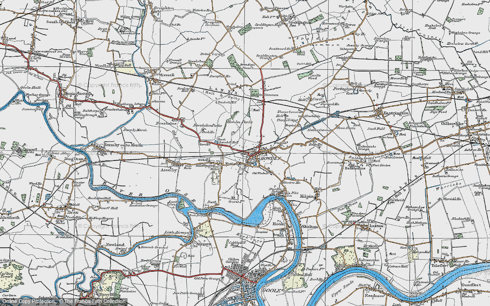 Old Map of Howden, 1924 in 1924