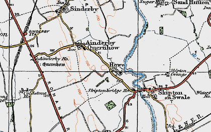 Old map of Howe in 1925