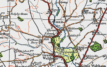 Old map of Howe Street in 1919