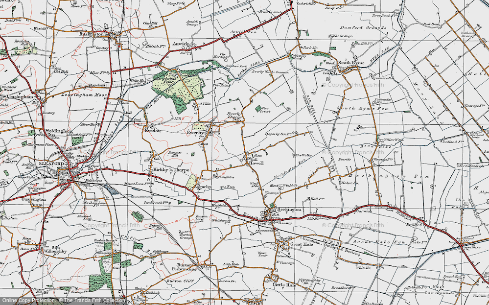 Old Map of Howell, 1922 in 1922