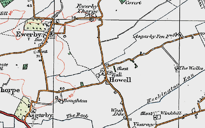 Old map of Howell in 1922
