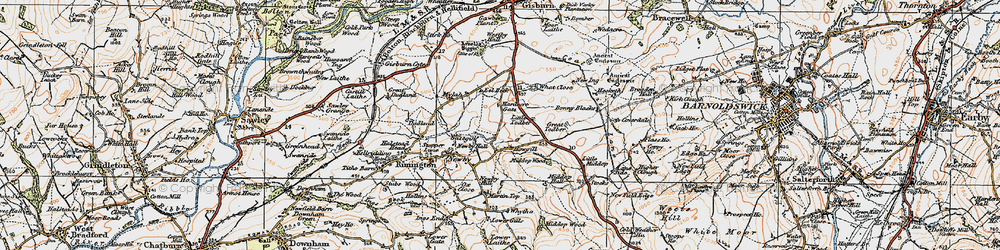 Old map of Bonny Blacks in 1924