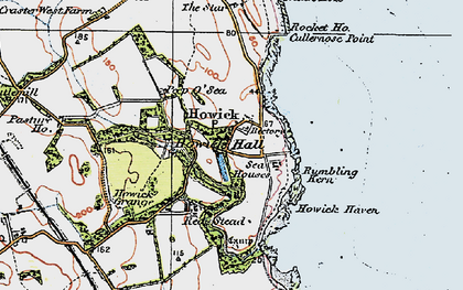 Old map of Howick in 1926