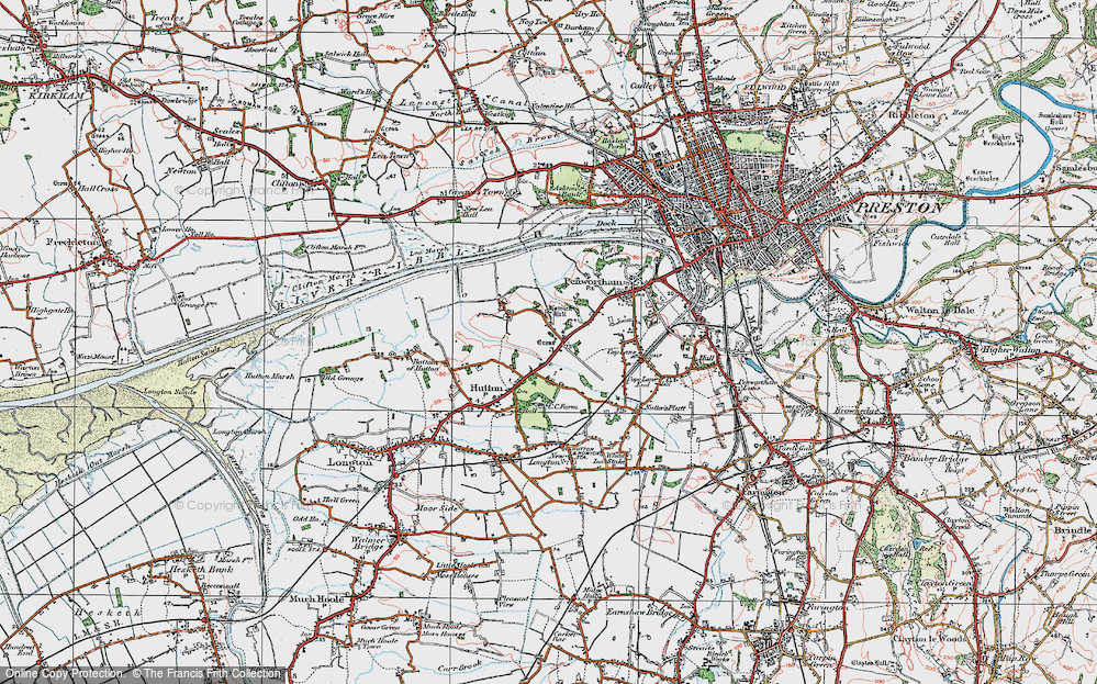 Old Map of Howick Cross, 1924 in 1924