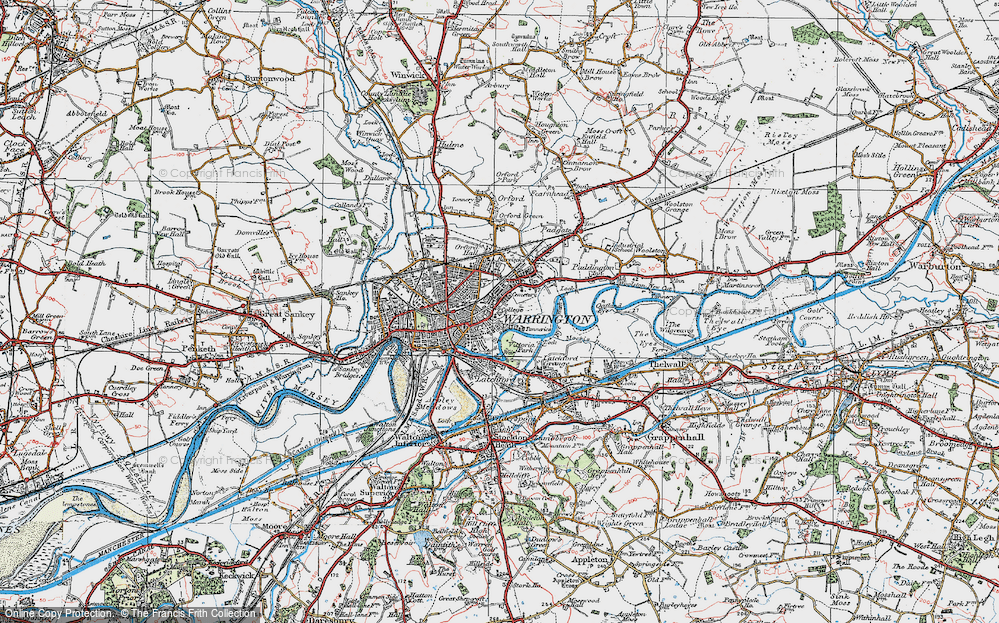 Warrington Town Centre Map Old Maps Of Howley, Cheshire - Francis Frith