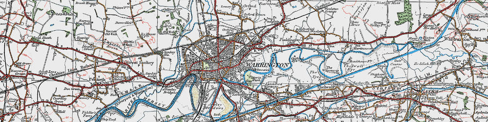 Old map of Howley in 1923