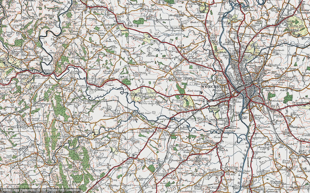 Old Map of Howsen, 1920 in 1920