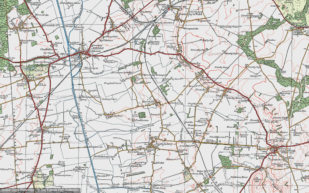 Old Map of Howsham, 1923 in 1923
