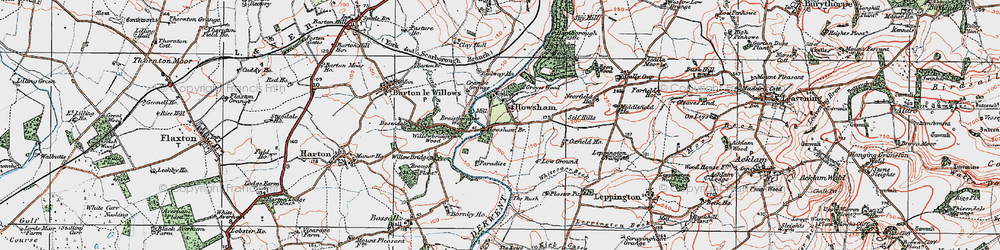 Old map of Braisthwaites Wood in 1924