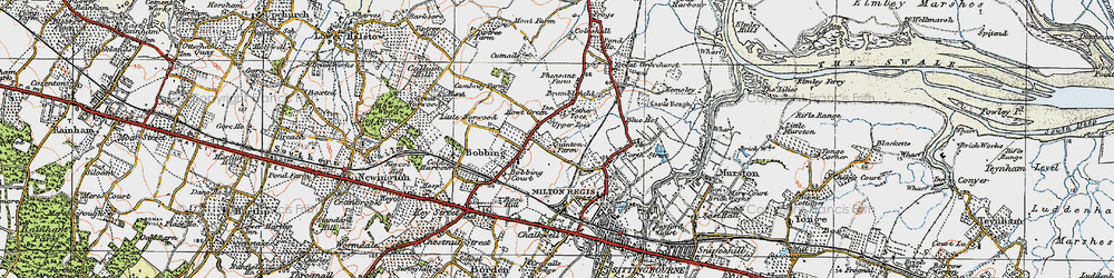 Old map of Howt Green in 1921