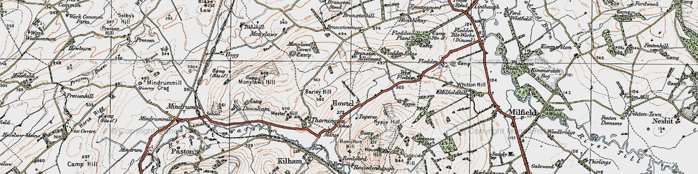 Old map of Barley Hill in 1926