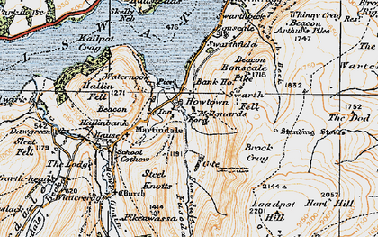 Old map of Howtown in 1925