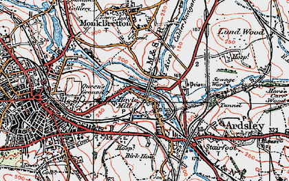 Old map of Hoyle Mill in 1924