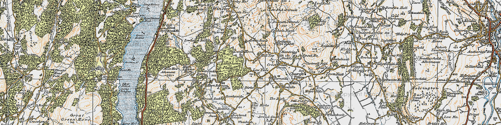 Old map of Hubbersty Head in 1925