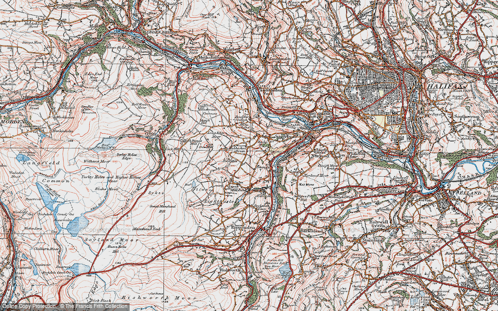 Old Map of Hubberton Green, 1925 in 1925