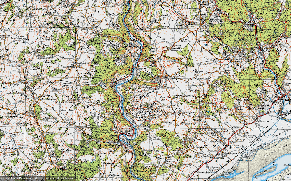 Old Map of Hudnalls, 1919 in 1919