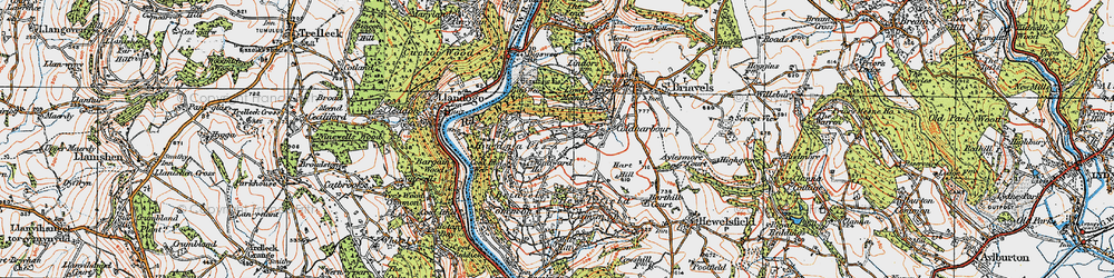 Old map of Hudnalls in 1919