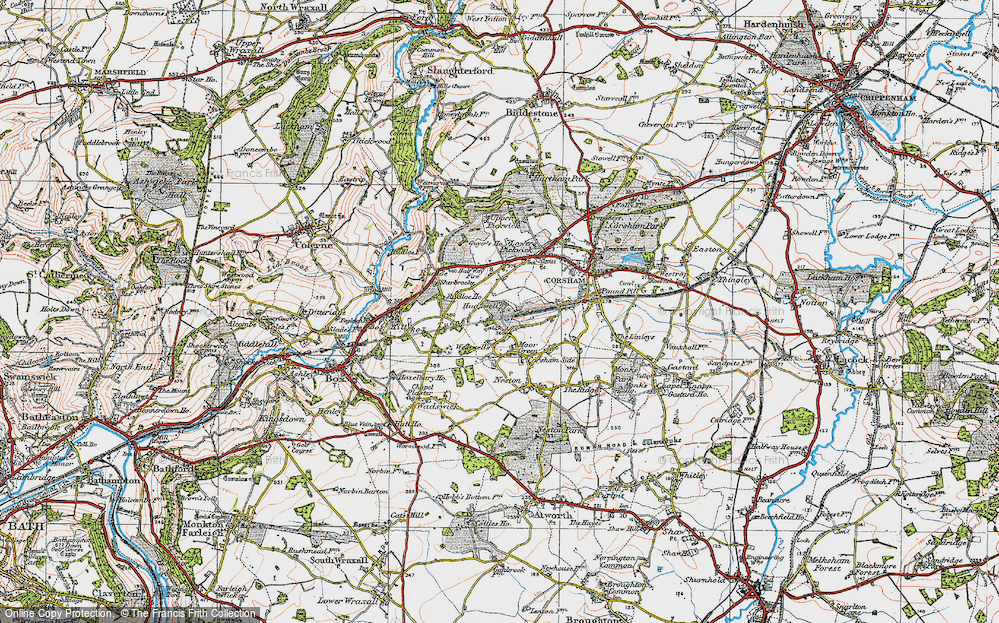 Old Map of Hudswell, 1919 in 1919