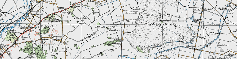 Old map of Huggin Carr in 1923