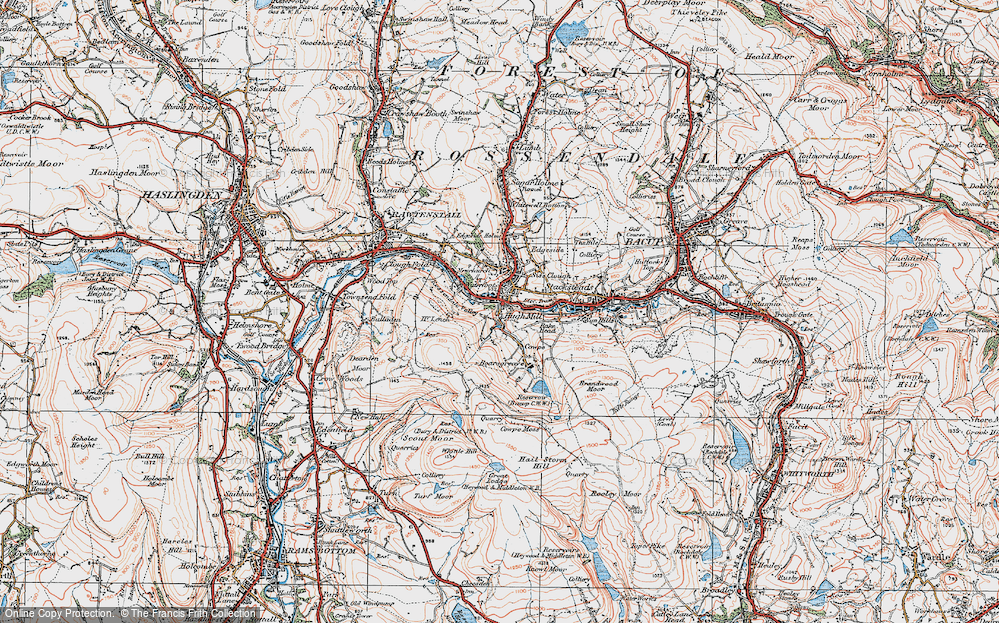 Old Map of Hugh Mill, 1924 in 1924