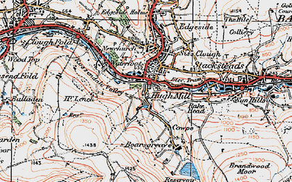 Old map of Hugh Mill in 1924