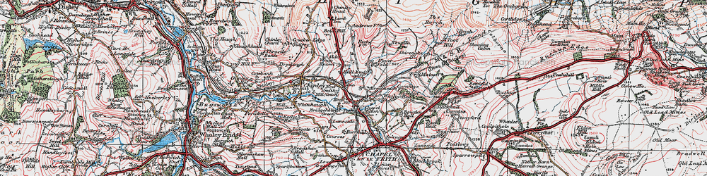 Old map of Breckhead in 1923