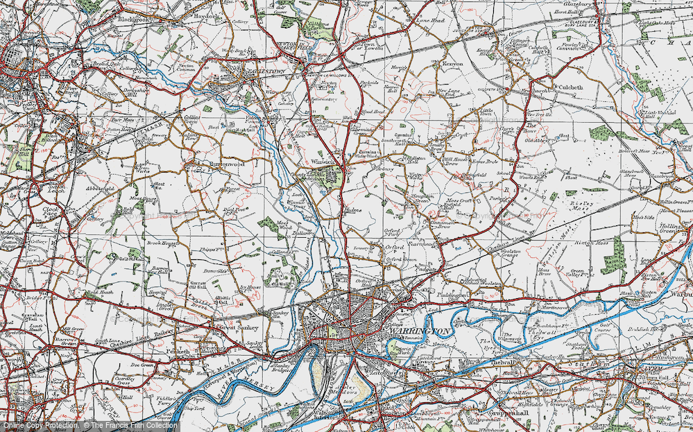 Old Map of Hulme, 1923 in 1923